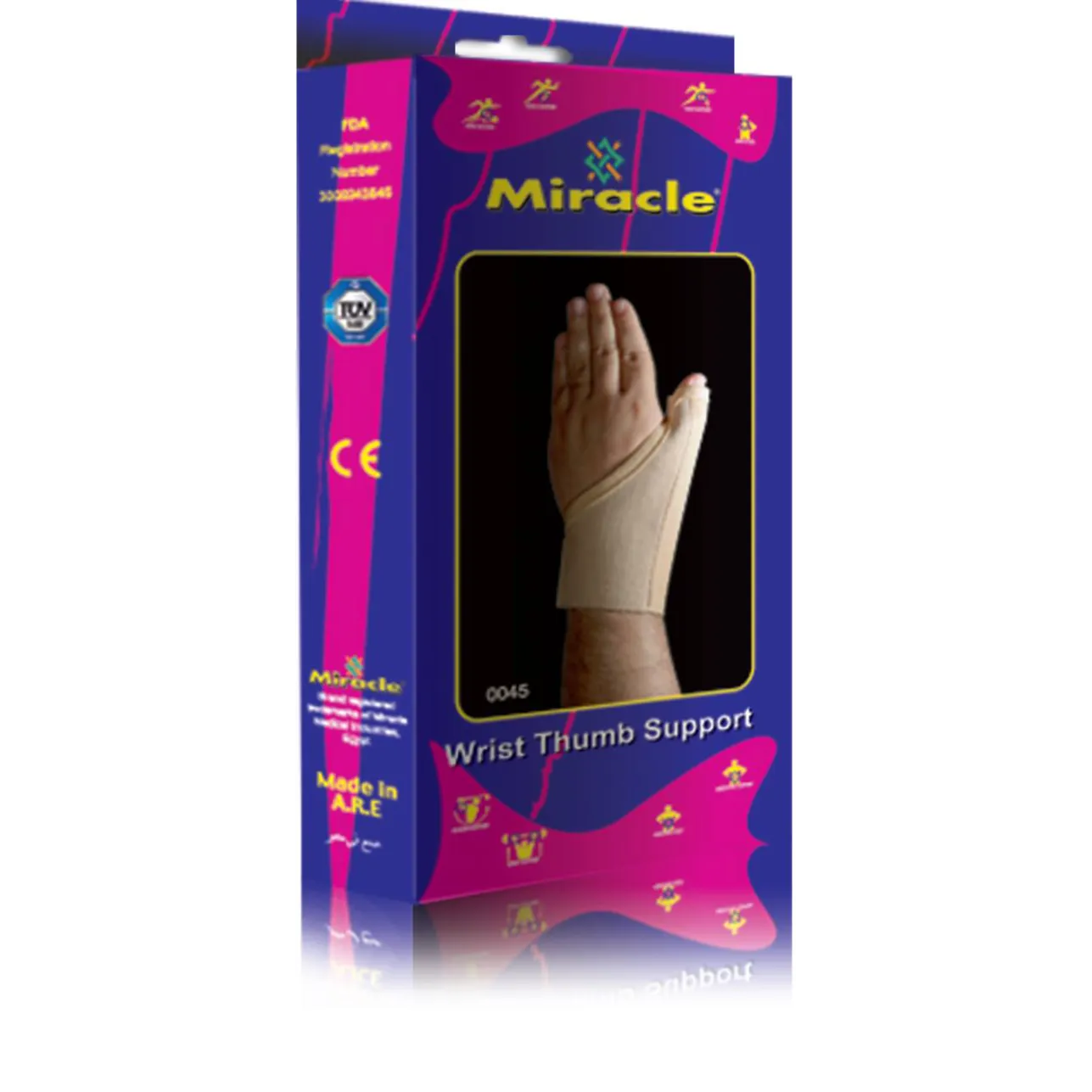 Miracle | Wrist Thumb Support Left Hand - Large