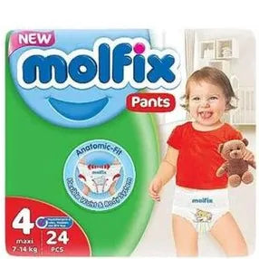 Molfix | Diapers Jumbo Pack Maxi with Unique Size 4 | 24 Pcs