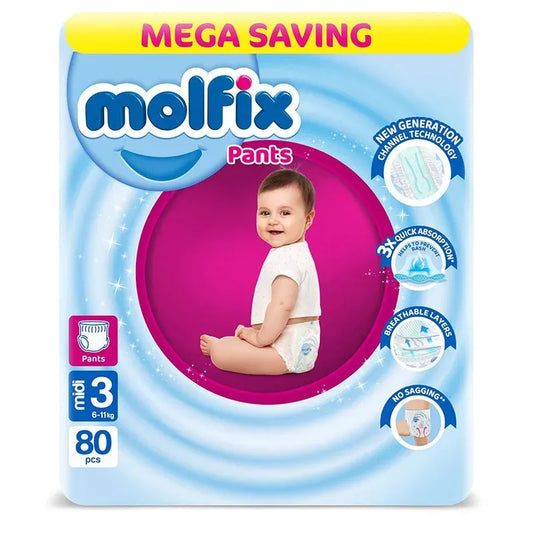 Molfix | Pants Jumbo Size 3 | 80 Pcs