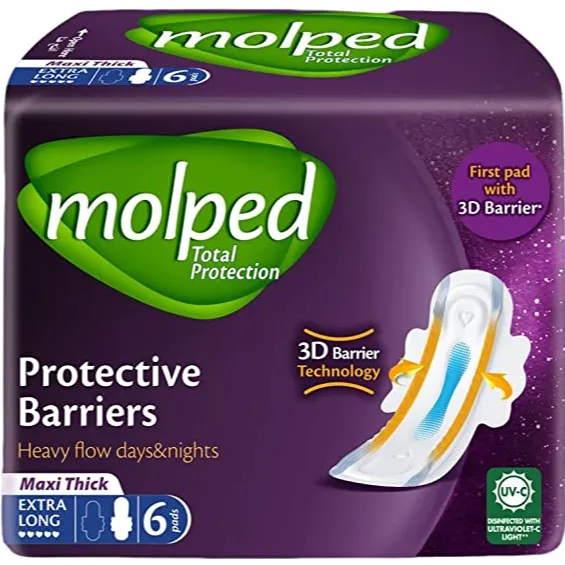 Molped | Pads Barriers 7 Maxi Thick Extra Long | 6 Pcs