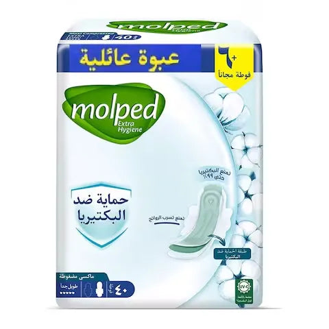Molped | Extra Hygiene Pads Extra Long | 40+6Pads