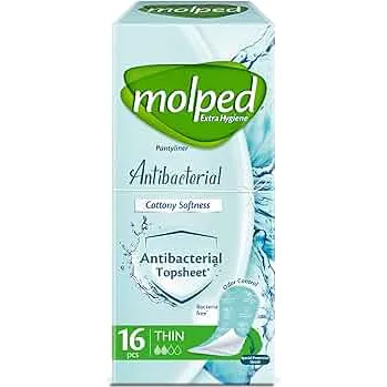 Molped | Panty Liner Antibacterial Thin | 16Pcs
