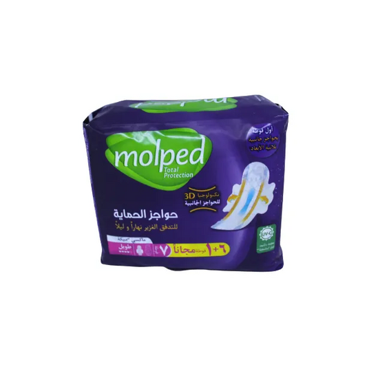 Molped | Pads Total Protection Free Long | 6+1 Pcs