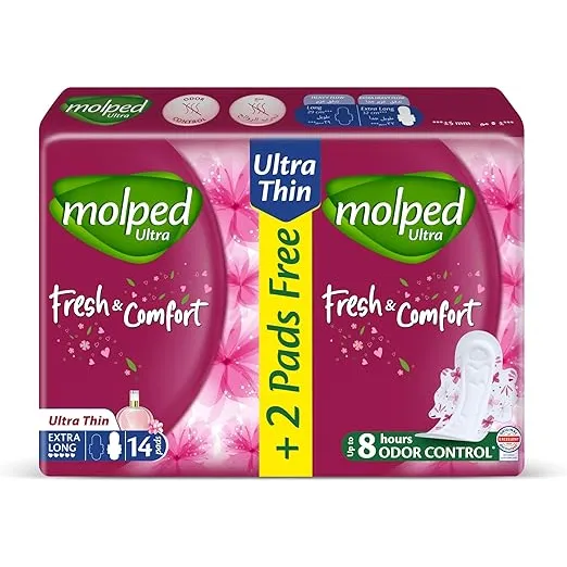 Molped | Ultra Pads Fresh & Comfort Value Pack Extra Long | 14 Pcs