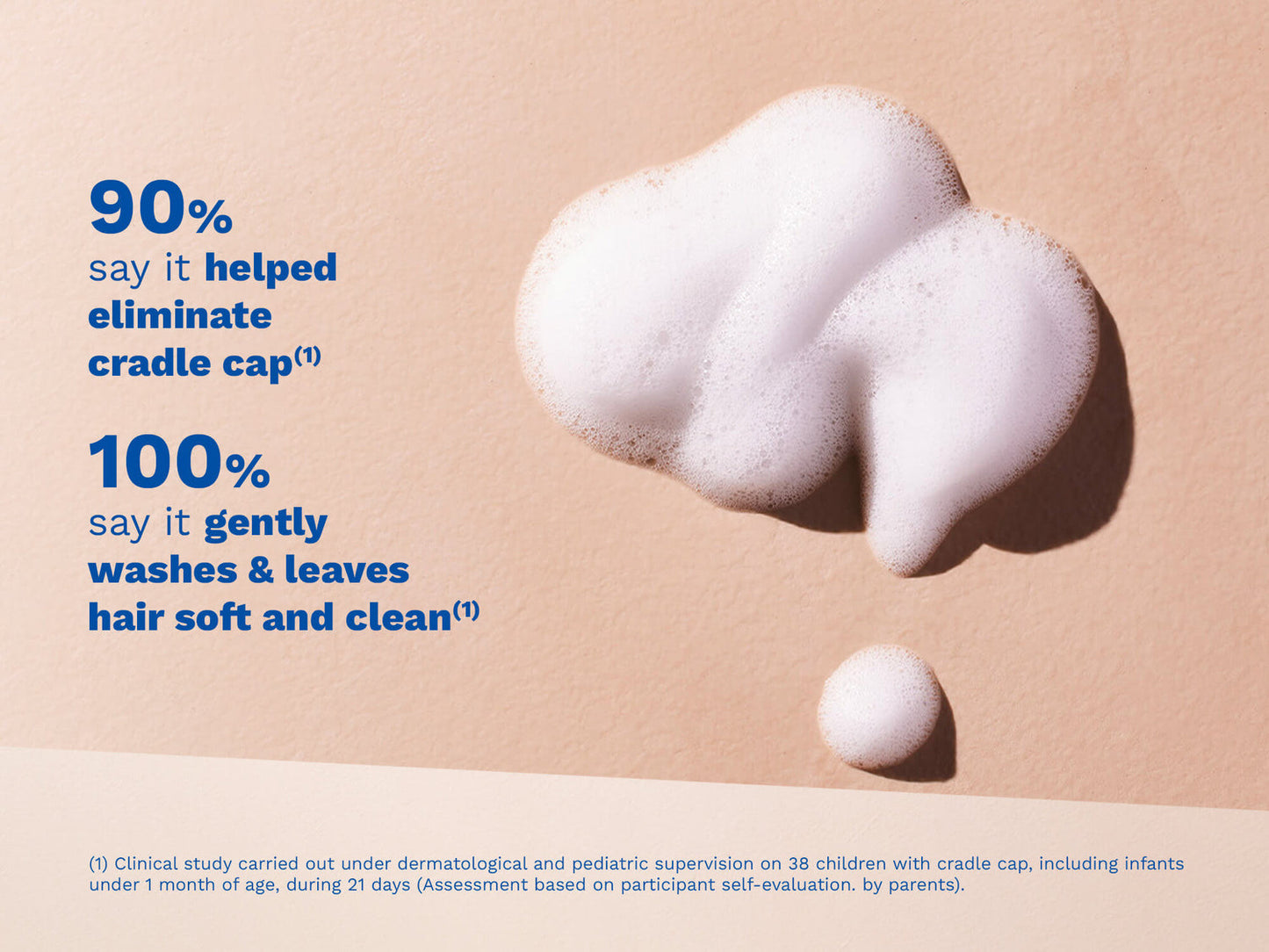 Mustela Foam Shampoo for Newborns 5.07 oz clinical claims