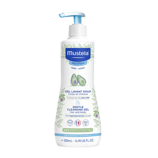 Mustela | Hypoallergenic Cleansing Hair & Body Gel for Infants | 500ml