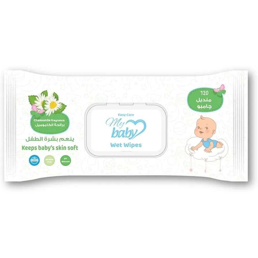 My Baby | Chamomile scented wet wipes | 120 Pcs