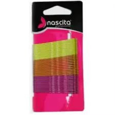 Nascita | Green & Purple Bobby Hair Pins | 24 Per Pack
