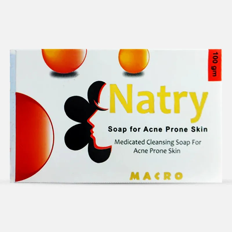 Natry | Medicated Cleaning Soap for Acne-Prone Skin | 100mg
