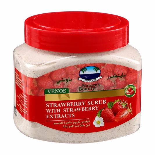 Nature's Bounty | Venos Strawberry Scrub for Face & Body | 600gm