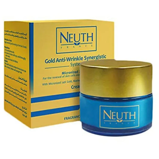 Neuth | Anti-Wrinkle Face Cream with Micronized 24K Gold Marine Collagen & Hyaluronic Acid | 50ml