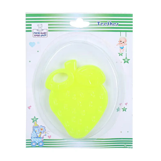 Nice Baby | Teether Strawberry Yellow | 1 Pc