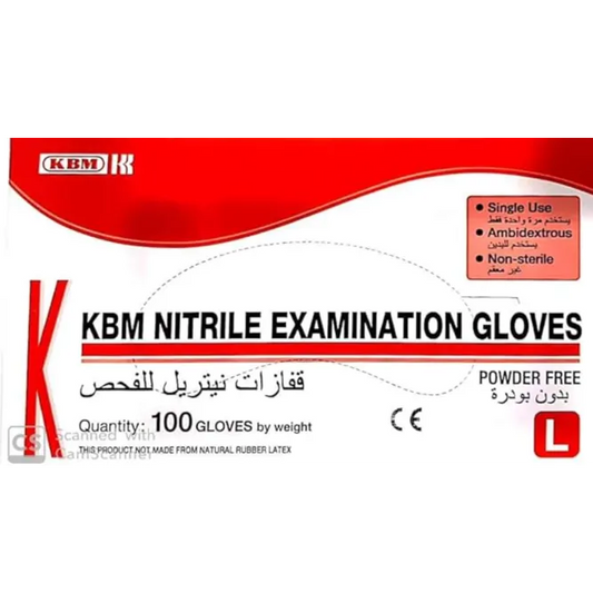 Nitrile | Examination Gloves Powder Free Large Size | 100Pcs