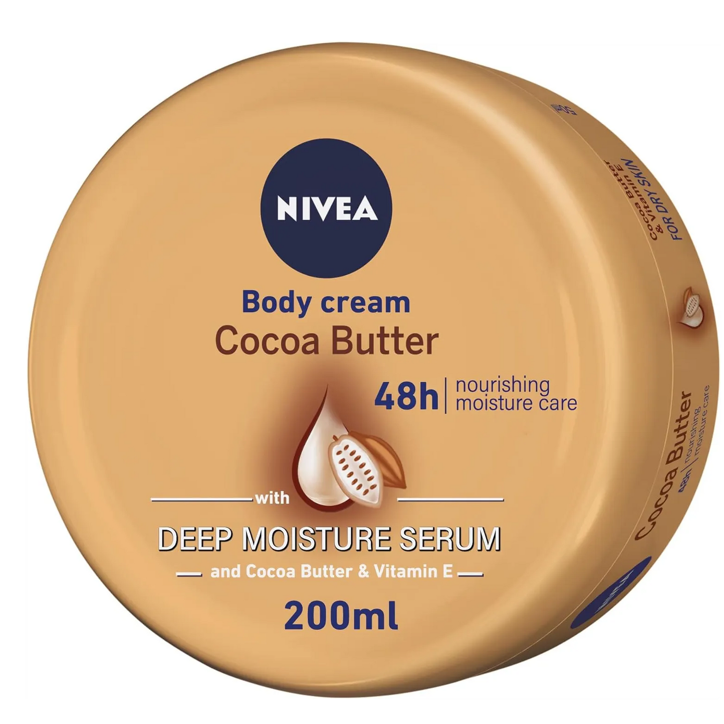 Nivea | Cocoa Butter Body Cream, Vitamin E, Dry Skin Jar | 200ml