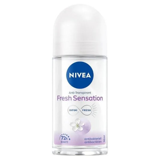 Nivea | Fresh Sensation 72H Antibacterial & Anti-Perspirant Roll-On Deodorant for Women | 50ml