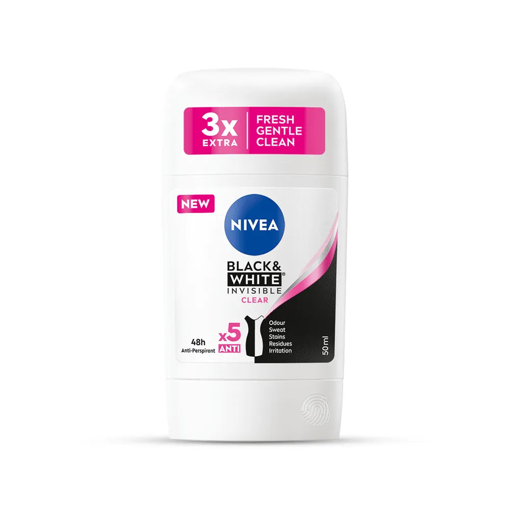 Nivea | Black & White Invisible Original Antiperspirant for Women Stick | 50ml