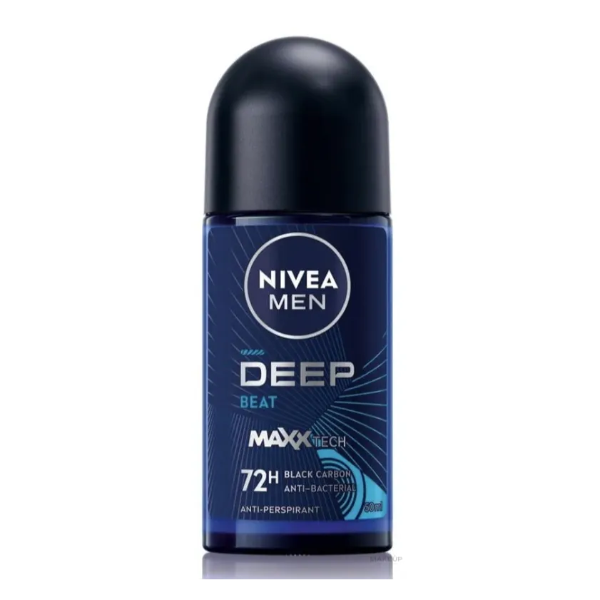 Nivea | Men Deodorant Deep Darkwood Maxx Tech 72H Black Carbon | 50 Ml