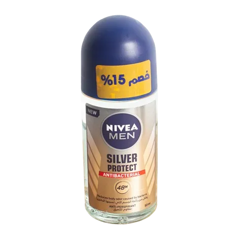 Nivea | Men Antiperspirant Roll on for Men Silver Protect Antibacterial Protection | 50ml 15% Off