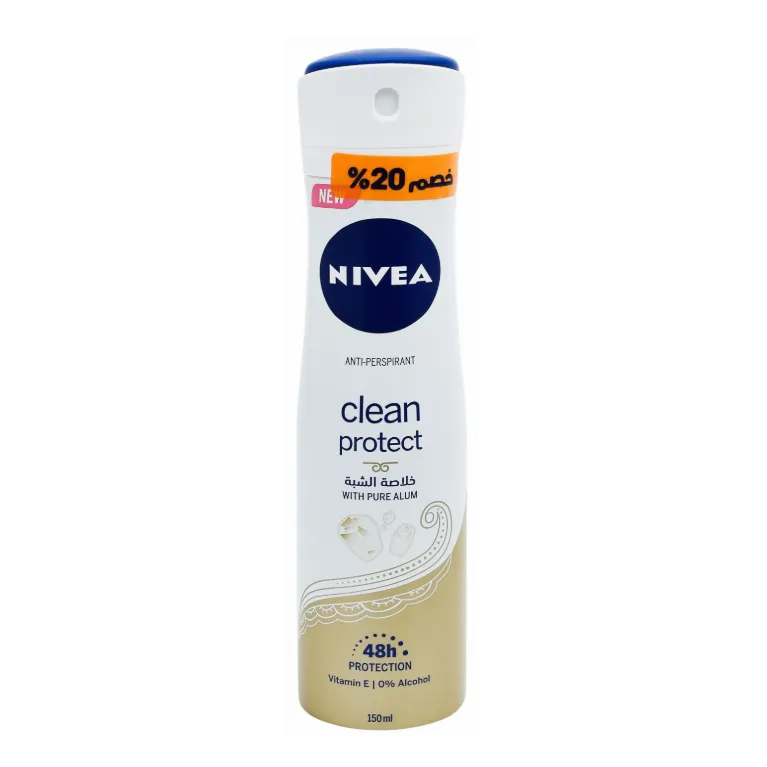 Nivea | Clean Protect with Pure Alum Women's Spray | 150ml 20% Off