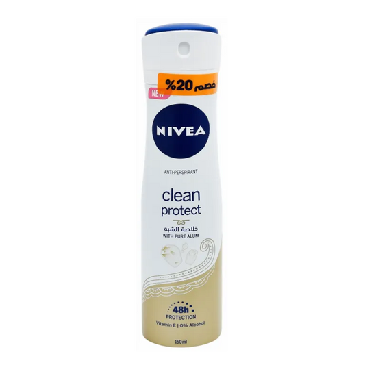 Nivea | Clean Protect with Pure Alum Women's Spray | 150ml 20% Off