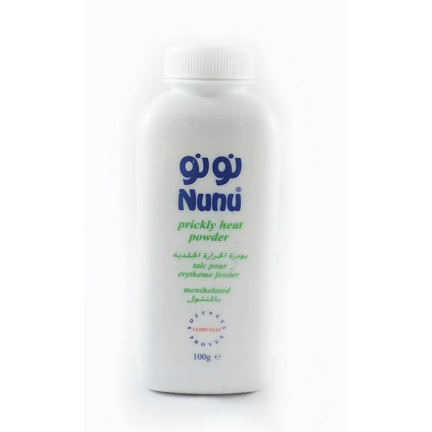 Nunu | Prickly Heat Baby Powder Menthol Scent | 100gm