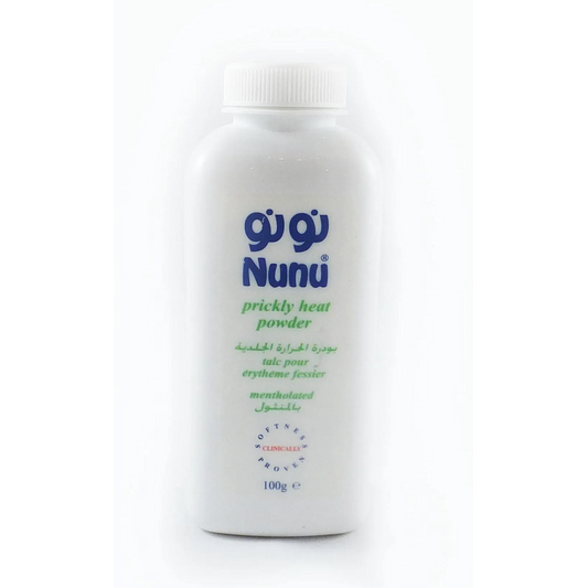Nunu | Prickly Heat Baby Powder Menthol Scent | 100gm