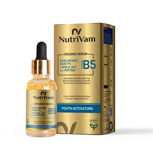 Nutrivam | Organic skin serum Gold HA | 30ml