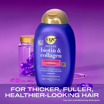 OGX Biotin and Collagen Conditioner 385ml benefits