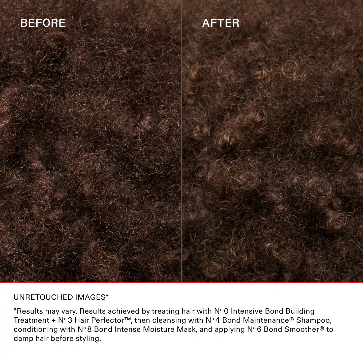 OLAPLEX No.0 Intensive Bond Building Treatment before and after result