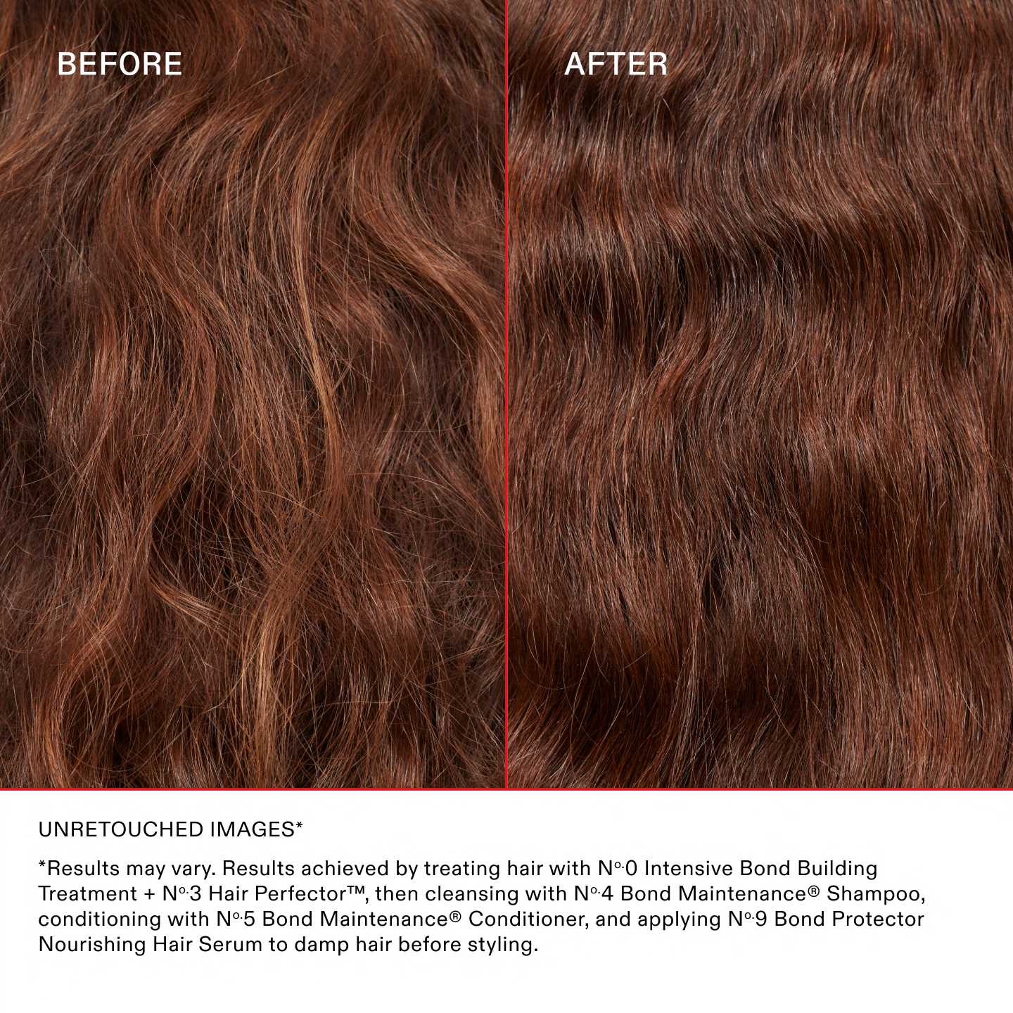 OLAPLEX No.0 Intensive Bond Building Treatment before and after smoothness