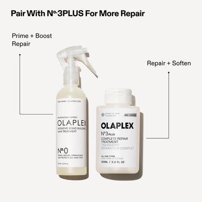 OLAPLEX No.0 paired with No.3PLUS repair treatment