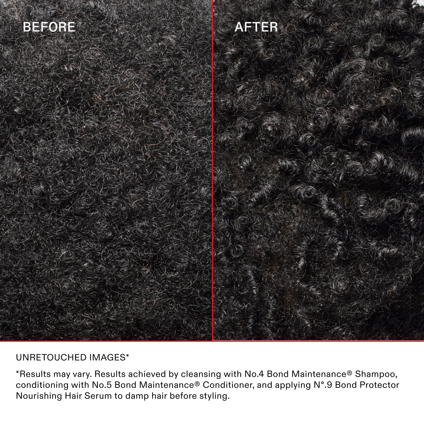 OLAPLEX No.9 hair result on wavy hair