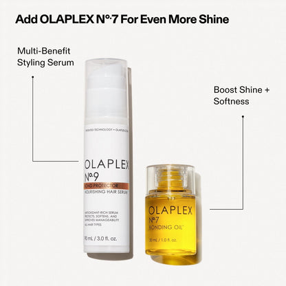 OLAPLEX No.9 and No.7 styling combination