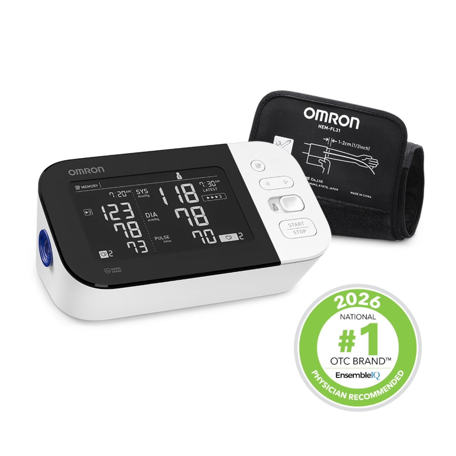 OMRON 10 Series BP7450 monitor and ComFit cuff