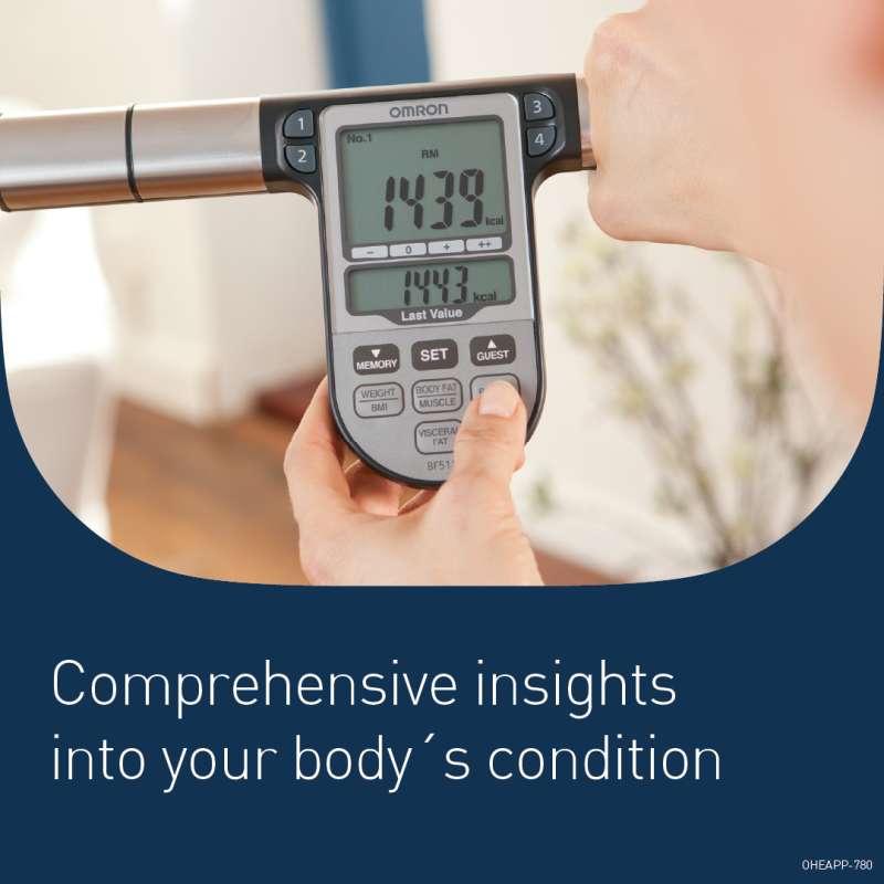 OMRON BF511 comprehensive body composition readings