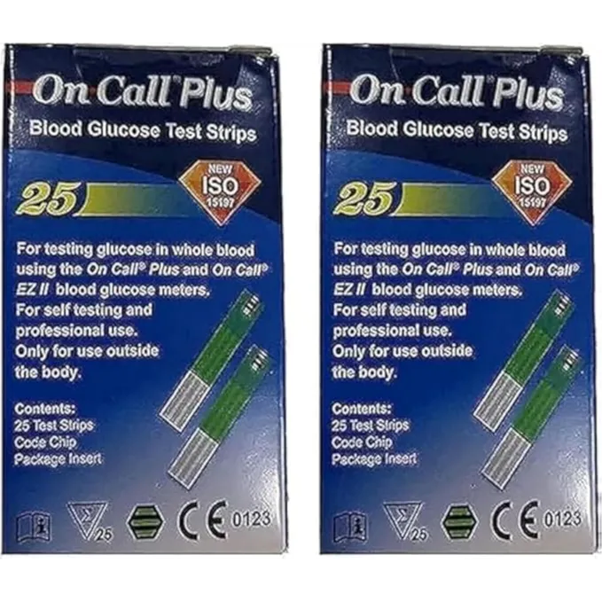 On call plus | Blood Glucose testing strips | 50Strips
