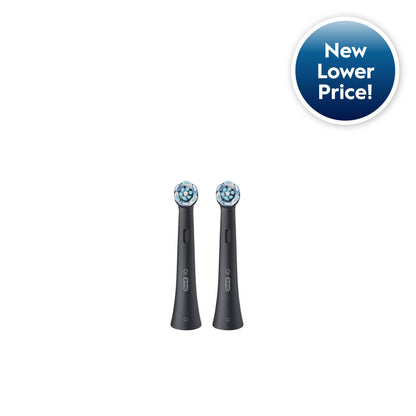Oral-B iO Ultimate Clean black replacement brush heads 2-count