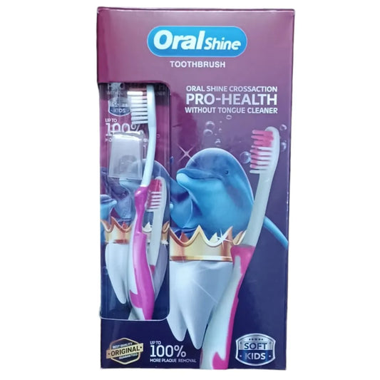 Oral Shine | Kids Toothbrush with Cover | 1 Pcs
