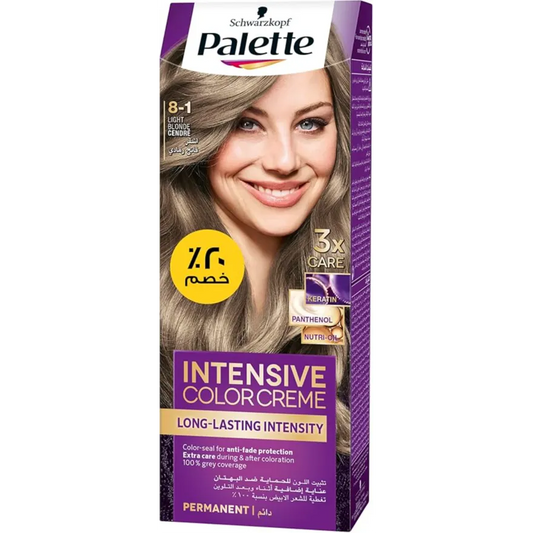 Palette | Intensive Color Creme, 8-1 Light Blonde Cendre