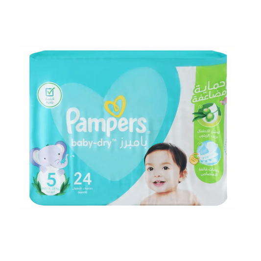 Pampers | Baby Dry with Olive Oil Size 5 | 24 Pcs