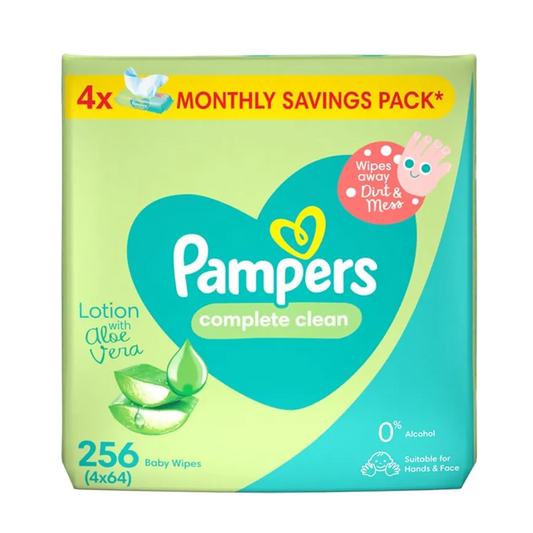 Pampers | Baby Wipes Complete Clean Fresh | 4x64 Pcs
