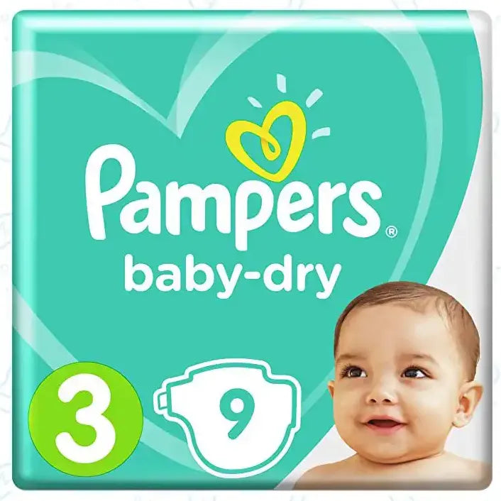 Pampers | Diapers Baby Dry Midi Size 3 | 9 Pcs