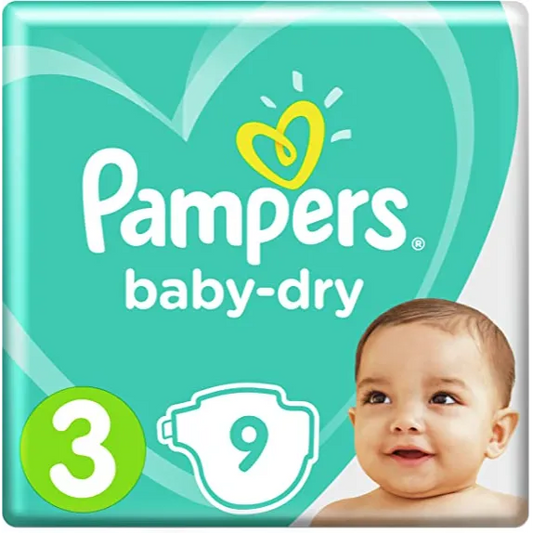 Pampers | Diapers Baby Dry Midi Size 3 | 9 Pcs