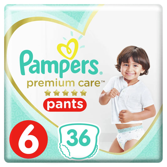 Pampers | Diapers Pants Premium Care Size 6 Extra Large 16+ kg Jumbo Pack | 36 Pcs