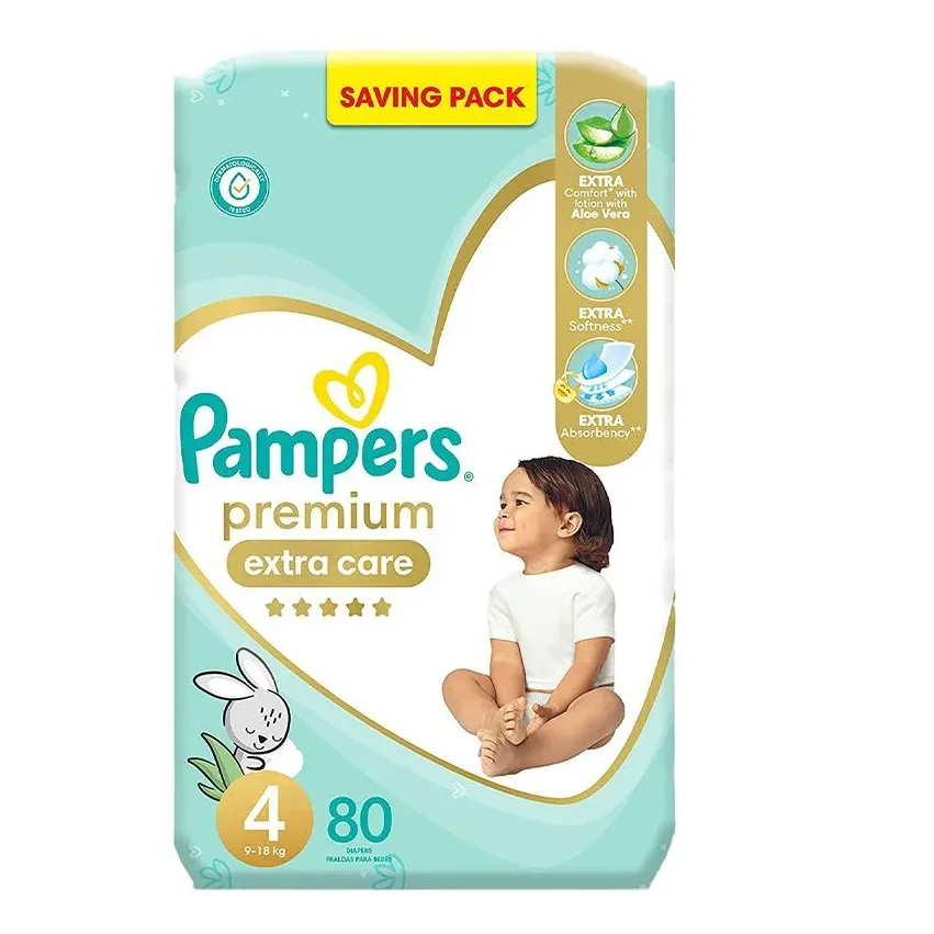 Pampers | Premium Extra Care Size 4 Diapers | 80 Pcs