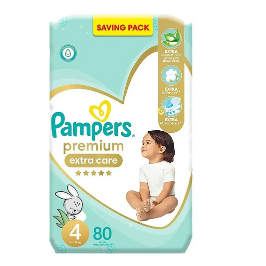 Pampers | Premium Extra Care Size 4 Diapers | 80 Pcs