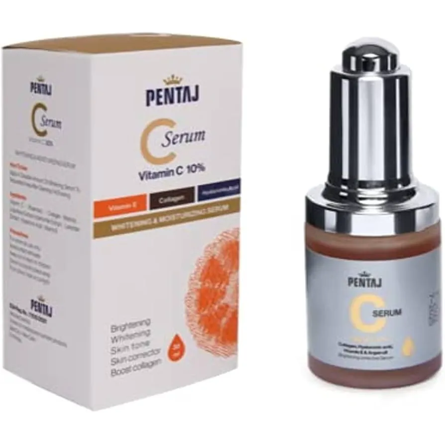 Pentaj C | Whitening & Moisturizing Face Serum with Vitamin C | 30ml