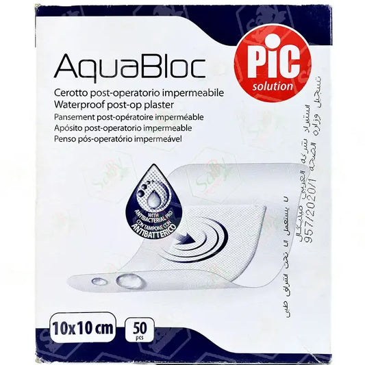 Pic Aquabloc Waterproof Post op Plaster 10 X 10 Cm | 50Pcs