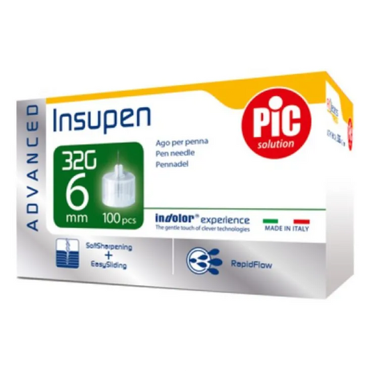 Pic | Insupen Insulin Pen Needles 6mm | 100 Pcs