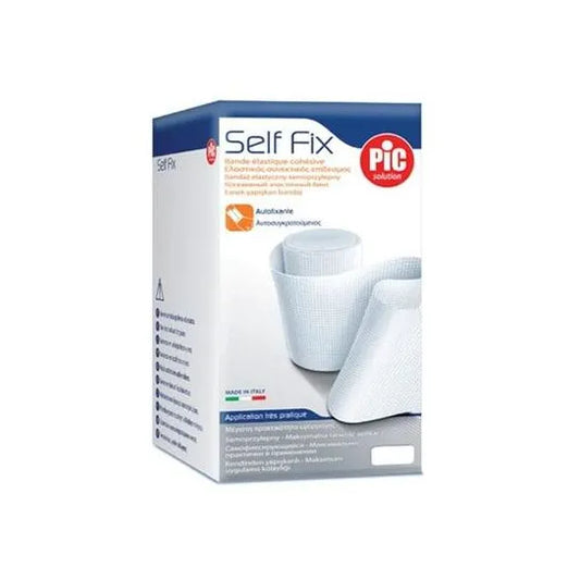Pic | Solution Self Fix Cohesive Elasticated Bandage 10cmx4m | 1 Pcs